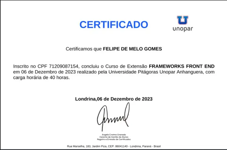 Desenvolvimento Front-end